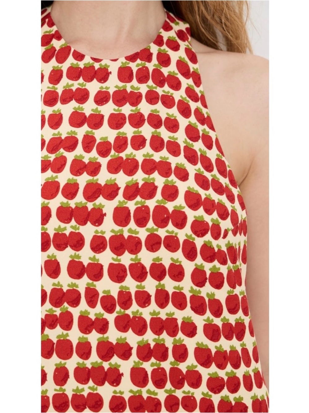Reformation Avielle Halter Mini Dress 0 Tomato - Picture 2 of 16